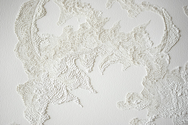 Portfolio bas relief blanc papier aquarelle vanessa campos