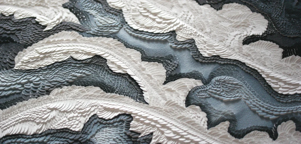 Accueil bas-relief papier incisé de l