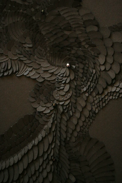 Portfolio vanessa campos bas reliefs papier incisé sculpté monochrome noir