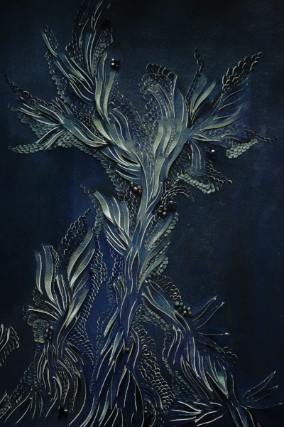 Portfolio bas relief papier vanessa campos océan art